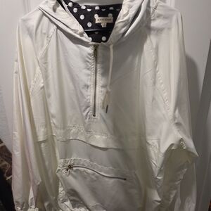 Main Strip Cream Hooded Jacket